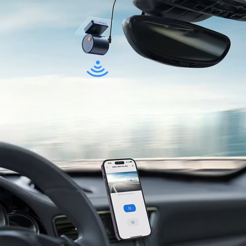 Caméra pour Voiture - MiniDashGuard2K™ - Bleu