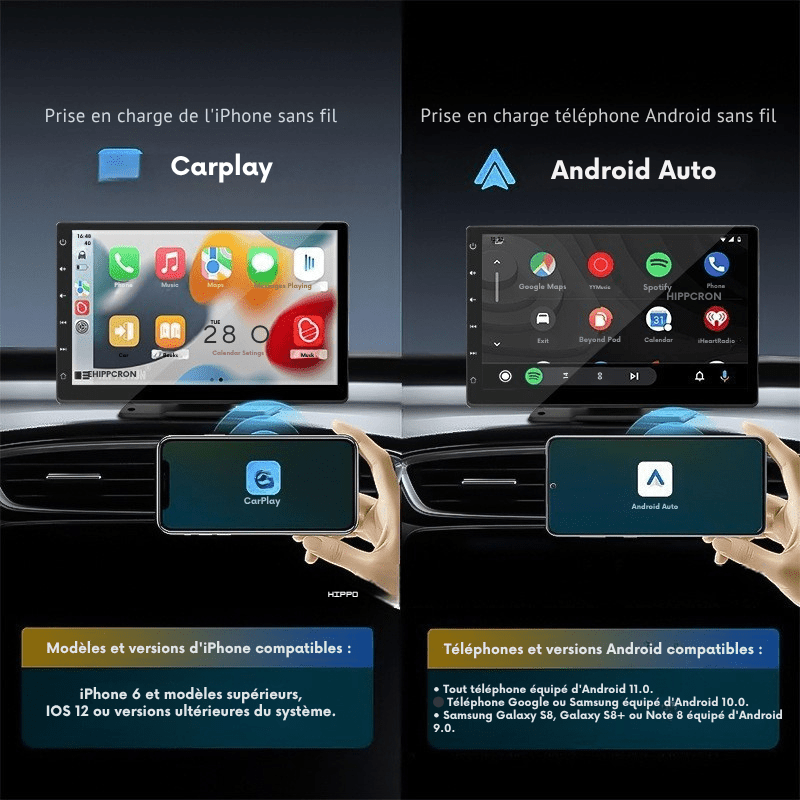 Autoradio CarPlay ou Andoid Auto 9" - Multimedia voiture