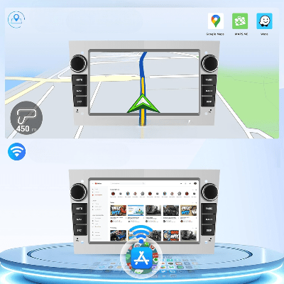 Autoradio Voiture - CarPlayRadio™ - Blanc - Multimedia voiture