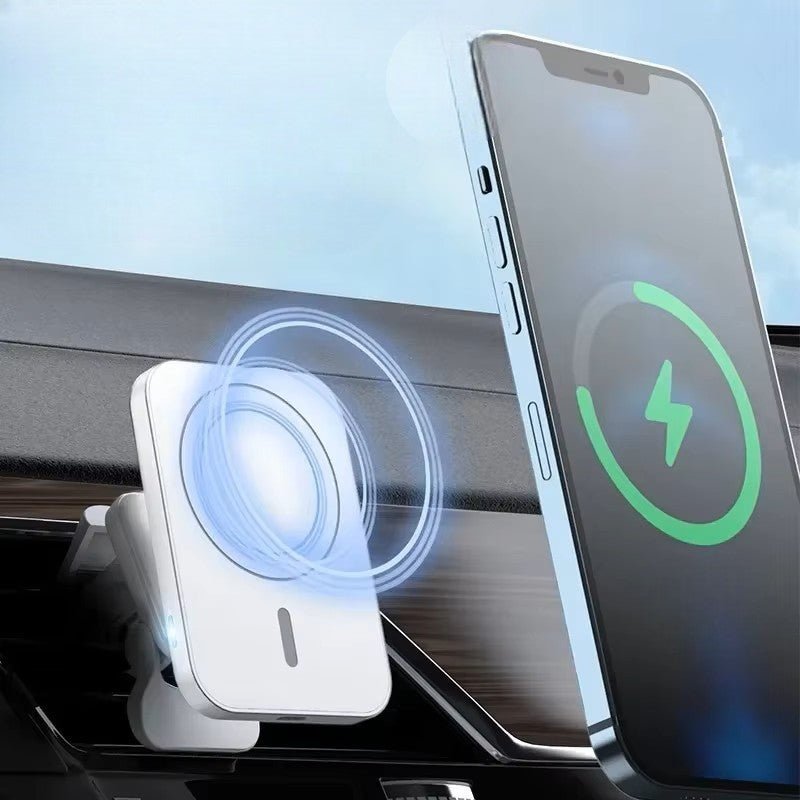 Chargeur Sans Fil - MagneticDriveCharger™ - Blanc - Multimedia voiture