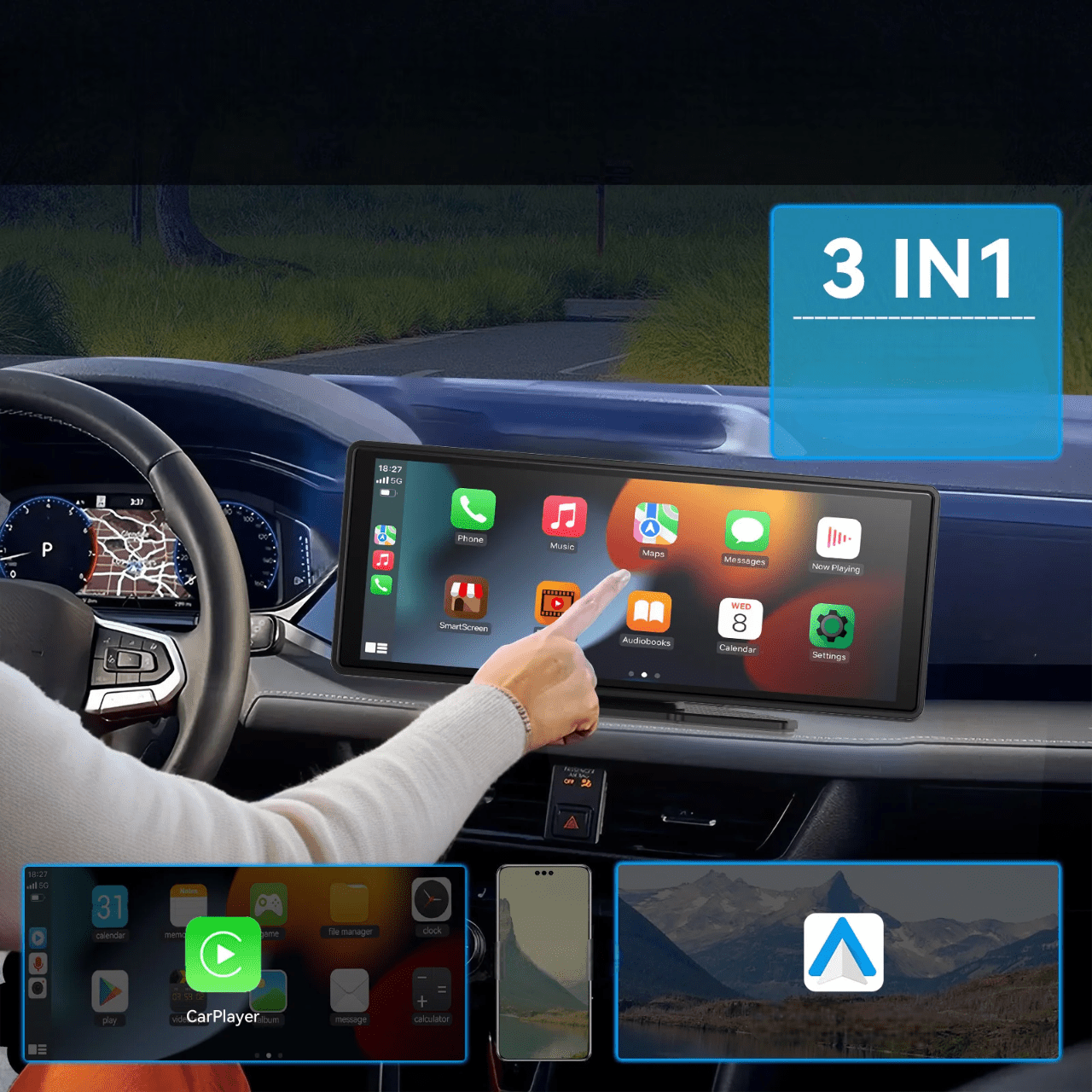 Écran Carplay - WirelessCarplayScreen™ - Ecran Tactile - Multimedia voiture