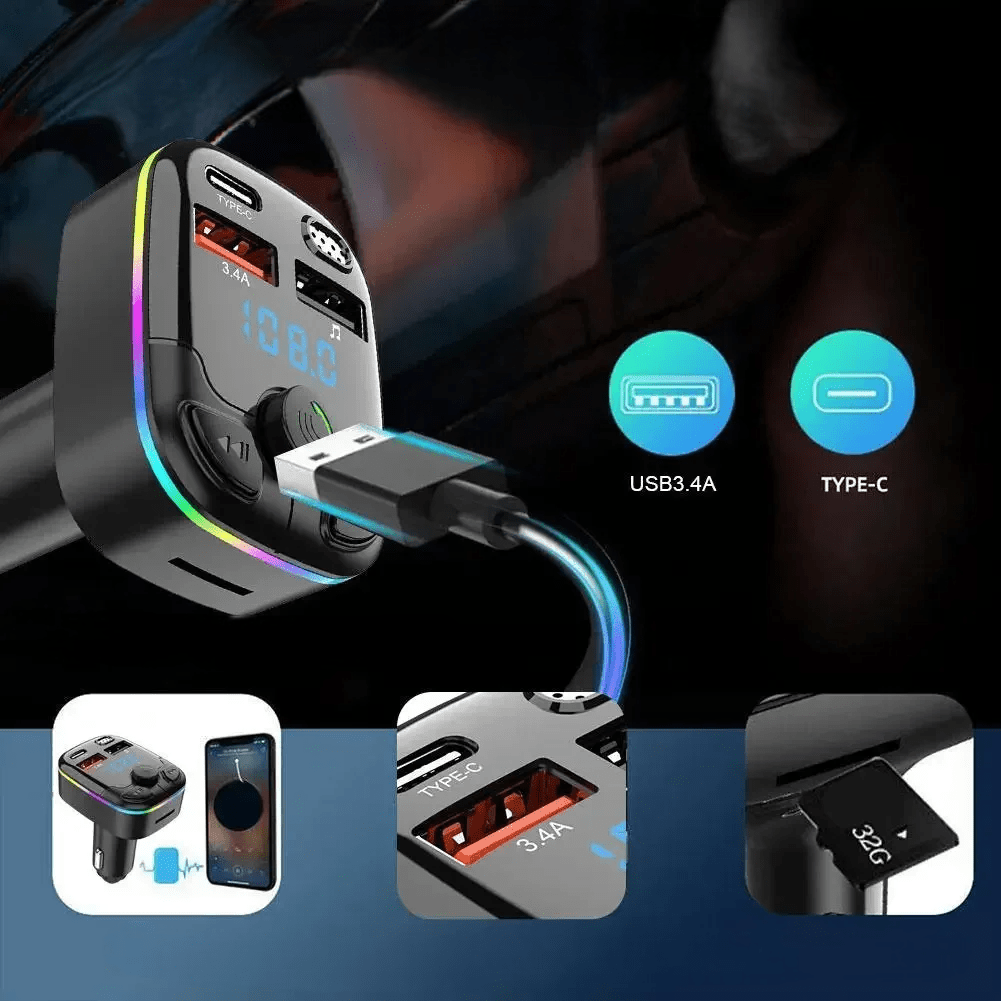 Transmetteur FM Bluetooth - CarFMTransmitter™ - Multimedia voiture
