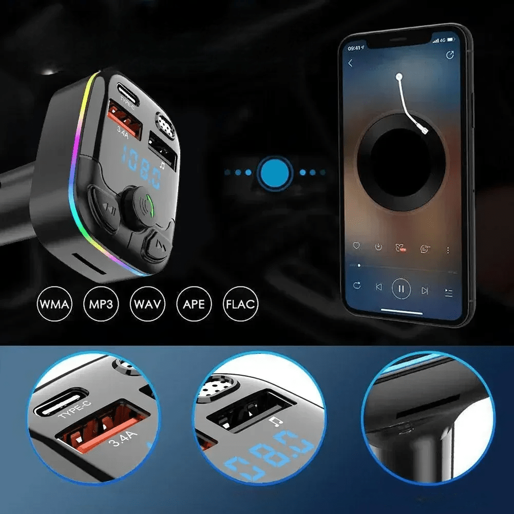 Transmetteur FM Bluetooth - CarFMTransmitter™ - Multimedia voiture